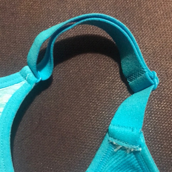 NWT NEW BALANCE Medium Impact Sports Bra Style #112004 Aquarius Blue M/M - Picture 8 of 8